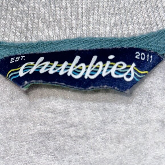 Chubbies The Unbeleafable Long Sleeve Soft Terry Creneck TShirt #20297643 Medium - Picture 5 of 8